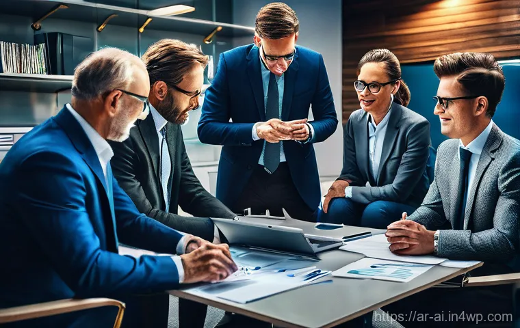 협업 소프트웨어 비교  인간과 AI의 역할 - Here are three detailed image generation prompts in English, designed to be 15+ appropriate and avoi...